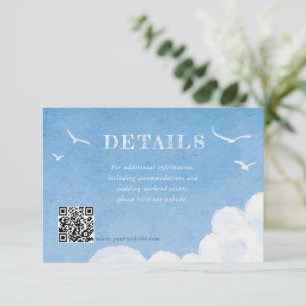 Cartes du boîtier Mariage Sky bleu Aquarelle