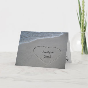 Cartes du coeur dans le Mari de sable Bonne Annive