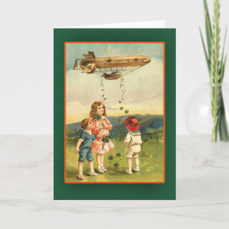 Cartes du jour de St Patrick dirigeable irlandais