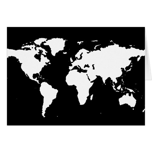 cartes du monde ~ couleur personnalisable (Devant horizontal)