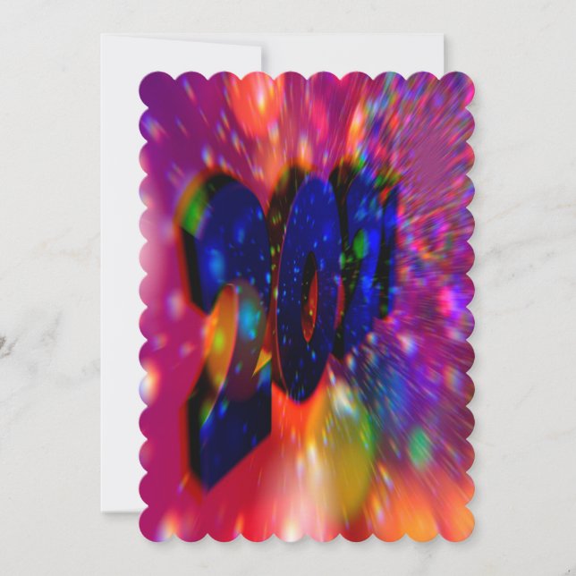 Cartes du Nouvel An, 2021, Carte de vacances (Devant)