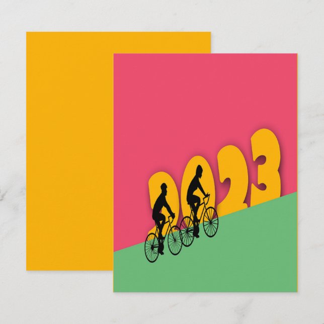 Cartes du Nouvel An, 2023, (Devant / Derrière)