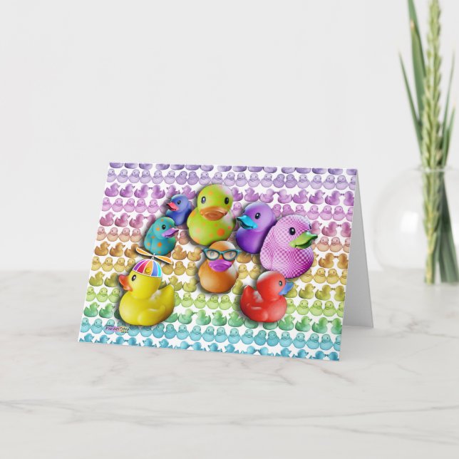 CARTES - Duckies en caoutchouc Pop Art (Devant)