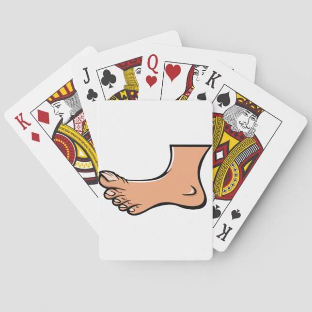 Cartes d'un jeu de pied (dos)