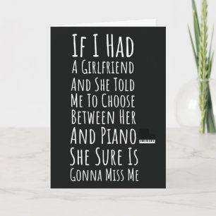 Cartes d'un Pianiste Drôle Pour Hommes Lui Garçons