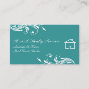 Cartes élégantes d'entreprise immobilière