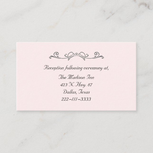 Cartes élégantes du boîtier de mariage (Devant)