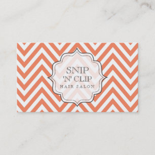 Cartes en filigrane de coiffeur de Chevron de