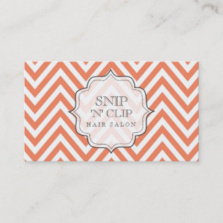 Cartes en filigrane de coiffeur de Chevron de