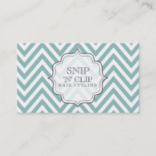 Cartes en filigrane turquoises de coiffeur de