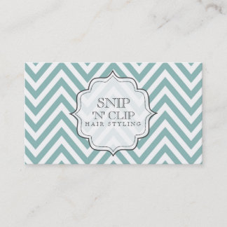 Cartes en filigrane turquoises de coiffeur de