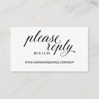 Cartes en ligne RSVP de mariage | Élégantes torsad