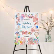 Cartes en mousse pour Baby Shower Under the Sea