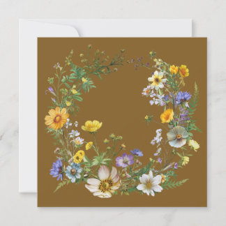 Cartes en papier Couronne Boucle Botanique Vintage