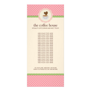 Cartes en rack de produits de la Boutique de café