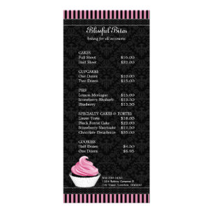 Cartes en rack élégantes pour boulangerie Cupcake