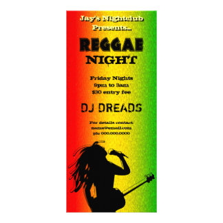 Cartes en rack pour la soirée reggae ou la discoth