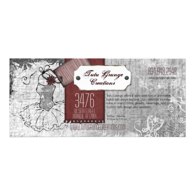 Cartes en rack Tutu Grunge (Devant)