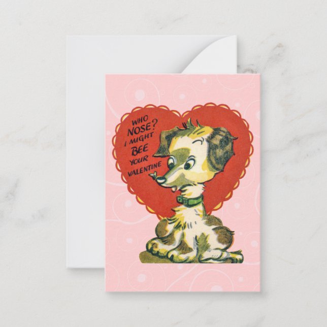 Cartes enfants Valentine vintage (Devant)