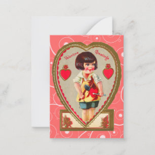 Cartes enfants Valentine vintage