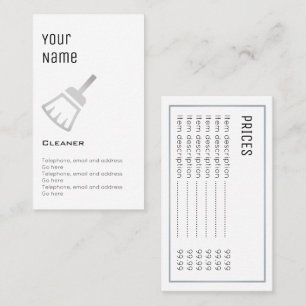 Cartes "essentielles" des prix plus propres