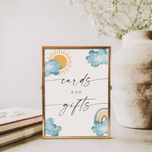 Cartes Et Cadeaux Baby Shower Enseigne Poster Sole