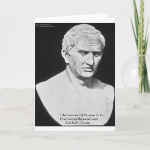 Cartes et cadeaux Cicero "Good & Evil" Wisdom Card