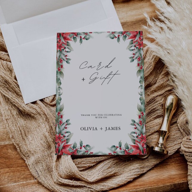 Cartes et cadeaux de Noël, (Christmas Wedding Cards and Gifts Sign,)