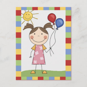 Cartes et Cadeaux pour Enfants à Figures Bâtons