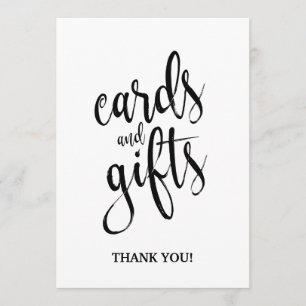 Cartes et cadeaux Signal de calligraphie abordable