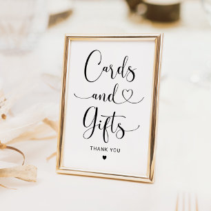 Cartes et cadeaux Signe Mariage de script de coeur