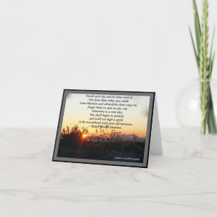 CARTES et CARTES-LETTRE - citation de R W Emerson