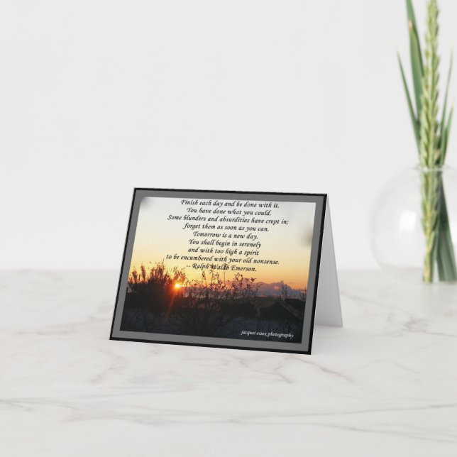 CARTES et CARTES-LETTRE - citation de R W Emerson (Devant)