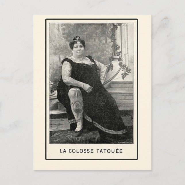 Cartes et cartes postales La Colosse Tatouee (Devant)