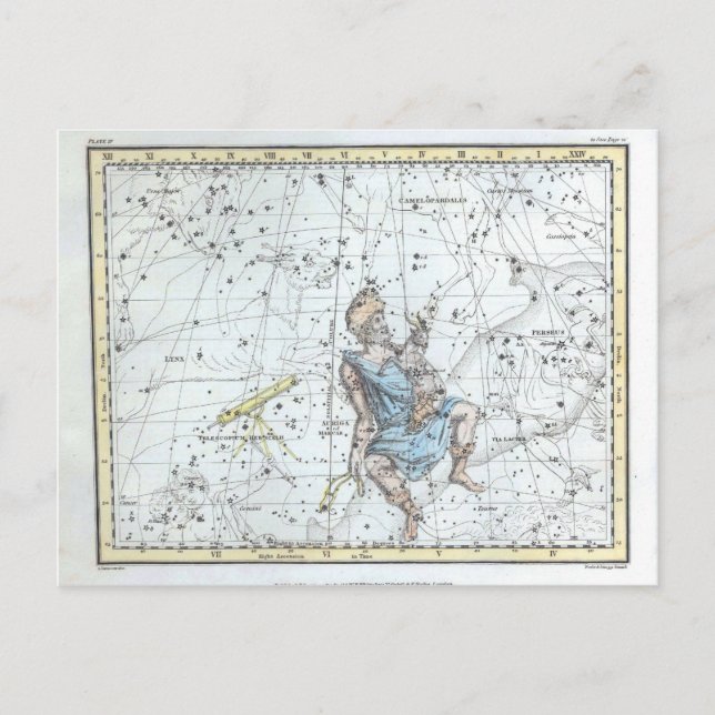 Cartes et constellations astronomiques vintages (Devant)