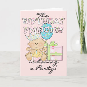 Cartes et invitations de fête de la princesse