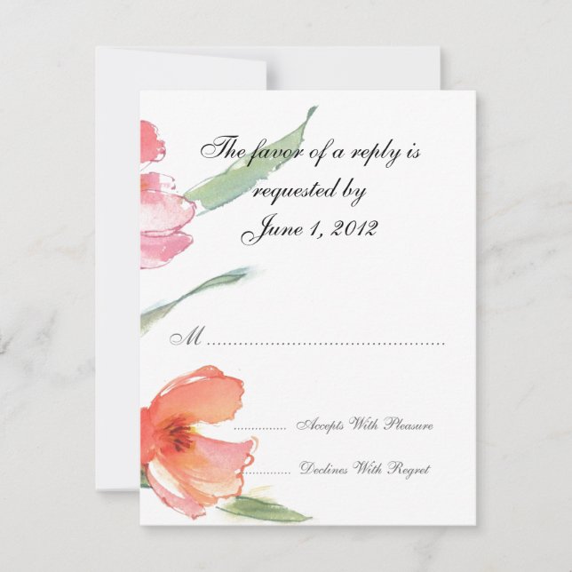 Cartes et invitations mariage RSVP (Devant)