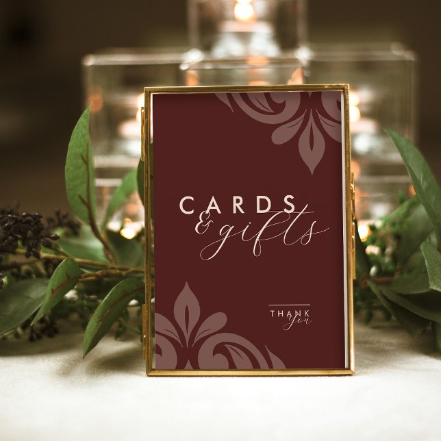 Cartes et panneau de cadeaux en écriture élégante  (Créateur téléchargé)