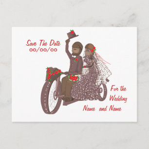 Cartes et produits de mariage Red Roses Biker