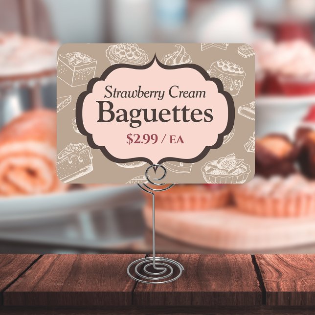 Cartes Étiquettes à affichage à boulangerie (Créateur téléchargé)