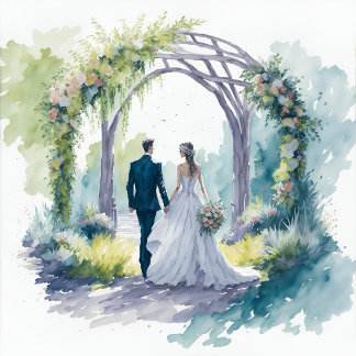 Cartes Faire-part de mariage d'élégance enchantées