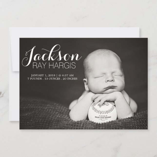 Cartes Faire-part de naissance modernes (Devant)