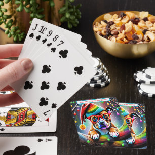 Cartes Festif Sur Un Monogramme Arc-En-Ciel Aller Jeu De 