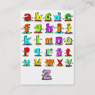 Cartes flash d'alphabet
