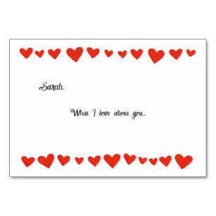 Cartes Flash d'amour personnalisées