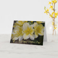 Cartes Fleurs Jaunes Art Floral pour la Fête des M