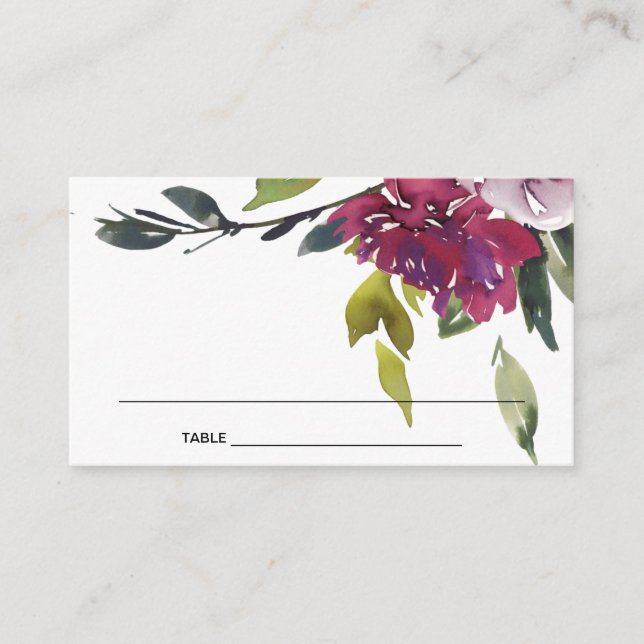 CARTES FLORALES BLACK JAUNE BURGUNDY BURGUNDY (Devant)