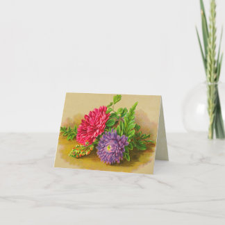 Cartes florales vintages de Merci de mariage