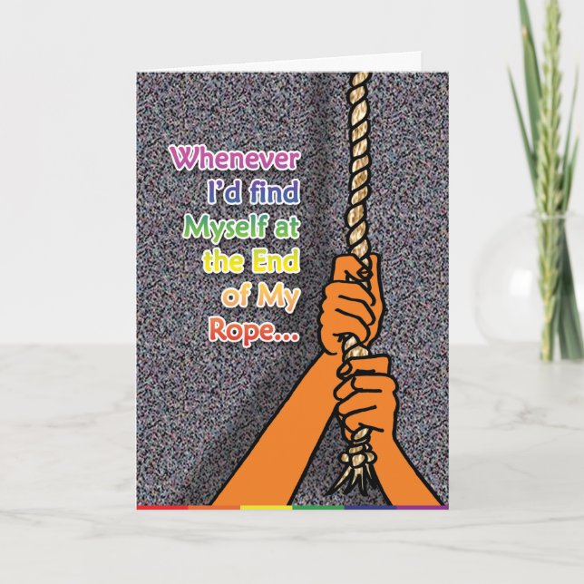 Cartes gaies - extrémité de corde (Devant)