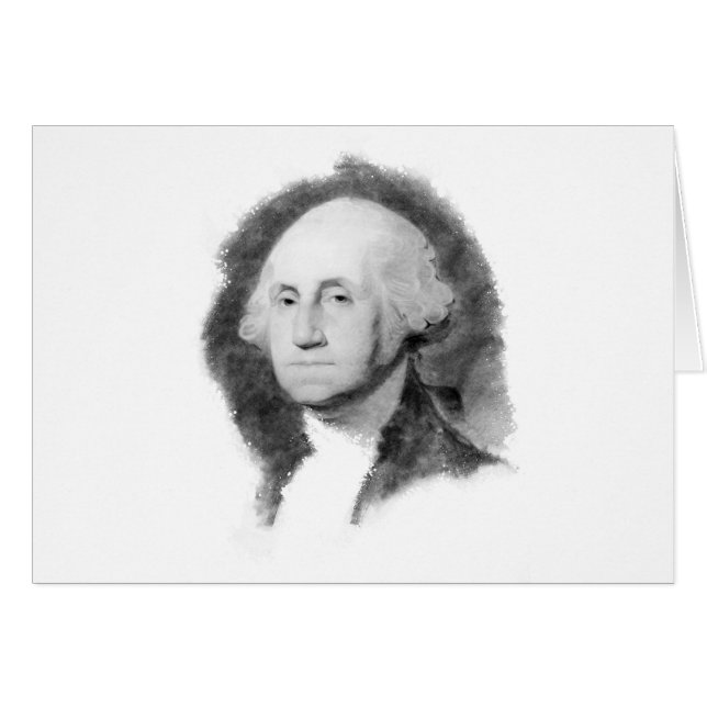 Cartes George Washington Portrait (Devant horizontal)